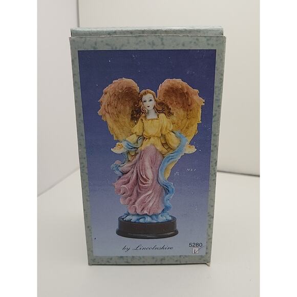 VTG 1999 Angel W/ Flowers in Hands by Lincolnshire Gift Collection Figurine 5280 - Picture 7 of 9